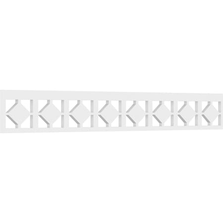 Ekena Millwork Glenburn Architectural Grade PVC Running Trim, 6"H x 5/8"P x 48"L RUNP06X0625X48GLN
